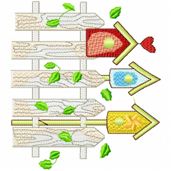 Garden Barriers Embroidery Design 10